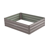 Wallaroo Garden Bed 120 x 90 x 30cm Galvanized Steel - Grey - Extra Image