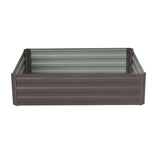 Wallaroo Garden Bed 120 x 90 x 30cm Galvanized Steel - Grey - Extra Image