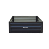Wallaroo 150 x 90 x 30cm Galvanized Steel Garden Bed - Black - Extra Image
