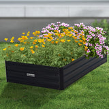 Wallaroo 150 x 90 x 30cm Galvanized Steel Garden Bed - Black - Extra Image