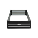 Wallaroo Garden Bed 210 x 90 x 30cm Galvanized Steel - Black - Extra Image