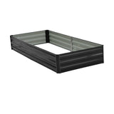 Wallaroo Garden Bed 210 x 90 x 30cm Galvanized Steel - Black - Extra Image