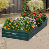 Wallaroo Garden Bed 210 x 90 x 30cm Galvanized Steel - Green - Extra Image