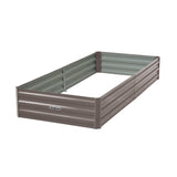 Wallaroo Garden Bed 210 x 90 x 30cm Galvanized Steel - Grey - Extra Image