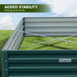 Wallaroo Garden Bed 240 x 120 x 30cm Galvanized Steel - Green - Extra Image