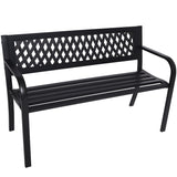 Wallaroo Steel Outdoor Garden Bench - Lattice - Extra Image