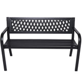 Wallaroo Steel Outdoor Garden Bench - Lattice - Extra Image