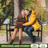 Wallaroo Steel Outdoor Garden Bench - Elegant - Extra Image
