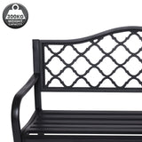Wallaroo Steel Outdoor Garden Bench - Elegant