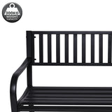 Wallaroo Steel Outdoor Garden Bench - Modern