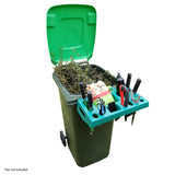 Garden Tool Wheelie Bin Caddy - Side View