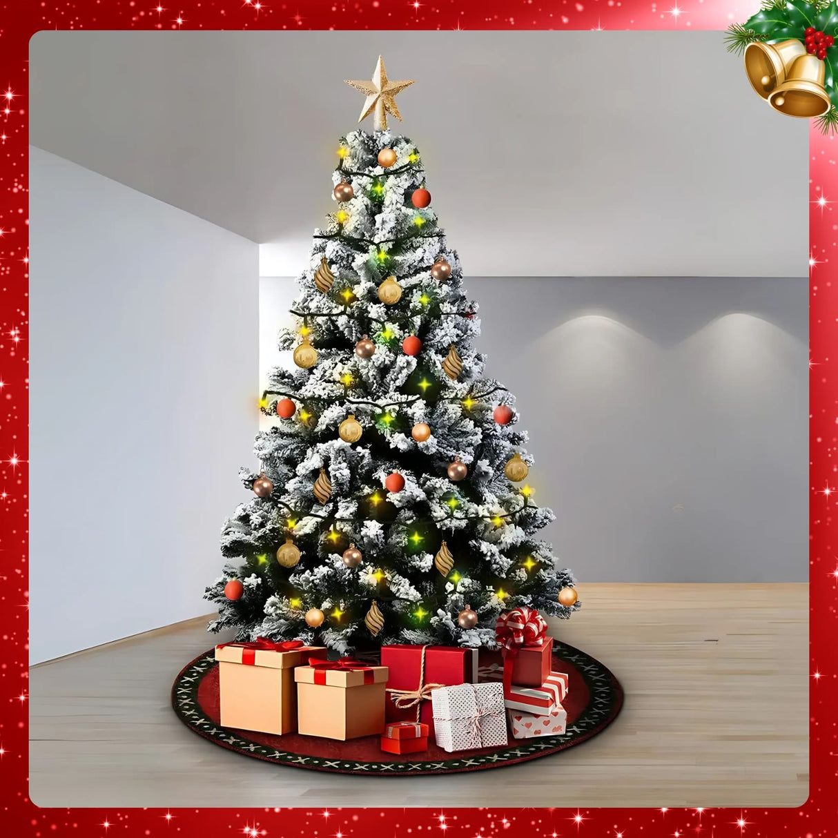 Snowy Elegance 2.4m Christmas Tree with 1500 Tips