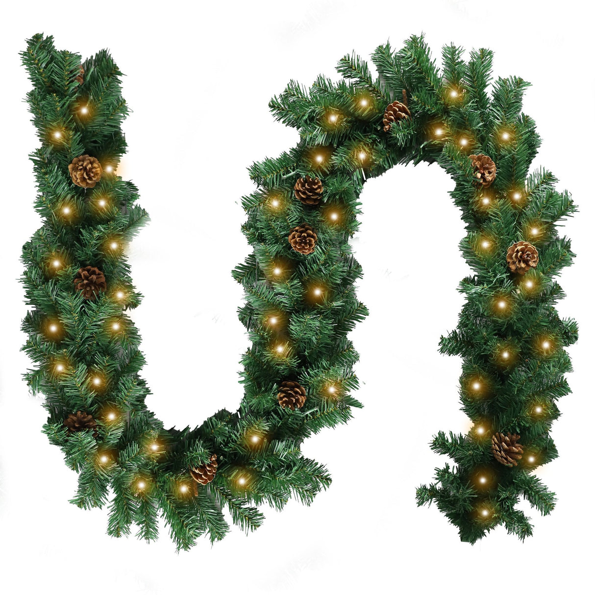 Christabelle Yuletide Glow Prelit Christmas Garland - 274cm
