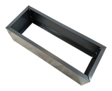 Grey Metal Planter Small - Front View