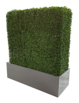 Grey Metal Planter Small - Side View