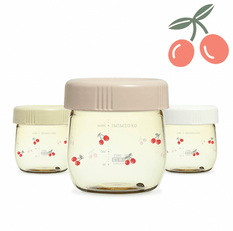 Grosmimi PPSU Baby Food Jar Set-CHERRISH EDITION 150ml-1954803141899849729