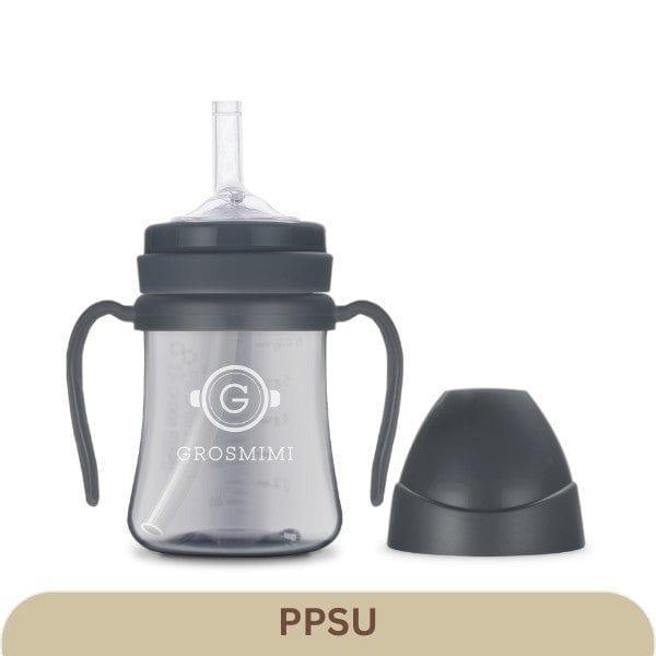 Grosmimi PPSU Straw Cup 200ml Charcoal-2006733470772105216
