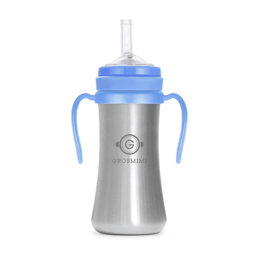 Grosmimi Stainless Straw Cup 200ml Silver-2006733468586872835