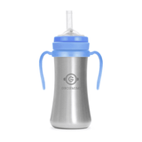Grosmimi Stainless Straw Cup 200ml Red - Side View