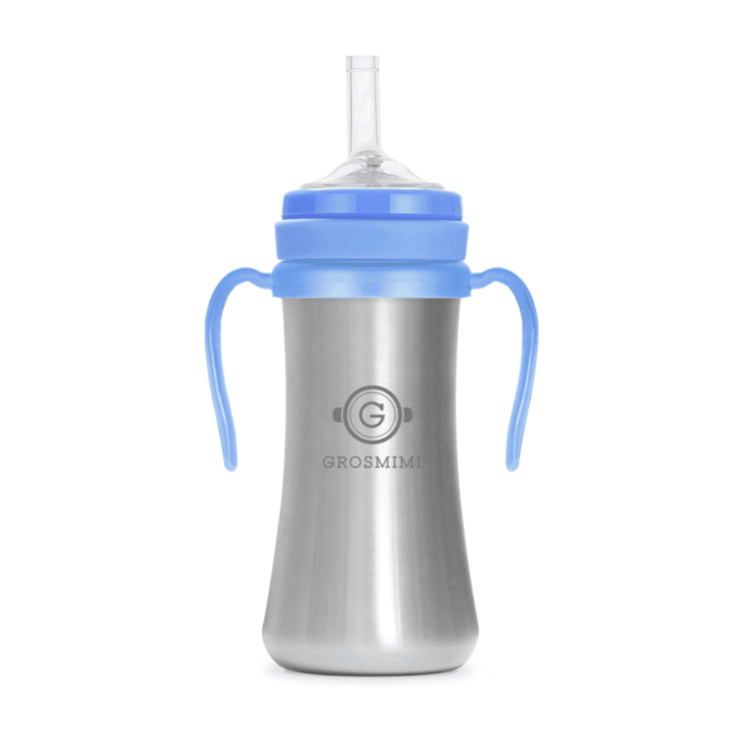 Grosmimi Stainless Straw Cup 200ml Gold brown-1954803142071816195