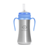 Grosmimi Stainless Straw Cup 200ml Gold brown - Side View