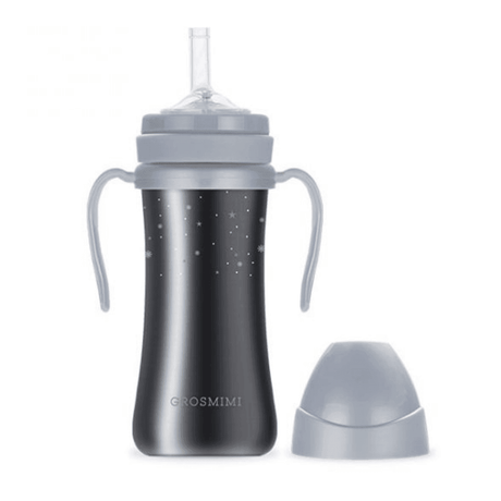Grosmimi Stainless Straw Cup 200ml Silver-1954803141354590212