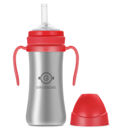 Grosmimi Stainless Straw Cup 200ml Silver-1954803141354590208