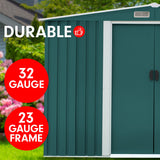Garden Shed Spire Roof 8x8ft - Green