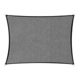 Wallaroo 280GSM Outdoor Sun Shade Sail Canopy Grey - 5m x 8m - Rear View
