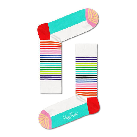 Happy Socks adult Half Stripe Sock Mint Blue Size 36-39-2006733445191045120