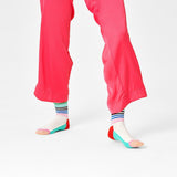 Happy Socks adult Half Stripe Sock Mint Blue Size 36-39