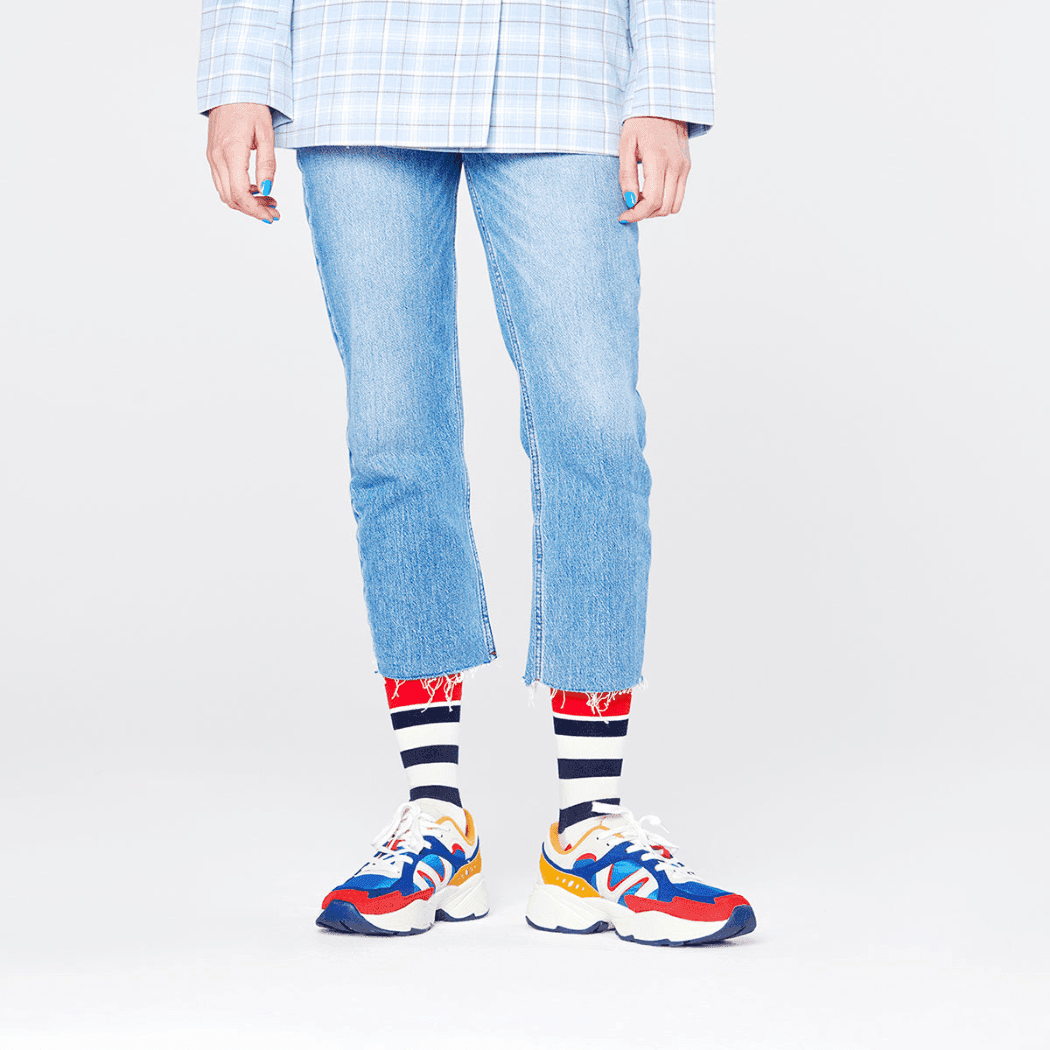Happy Socks adult Stripe Sock Size 36-40-1954803109796646913