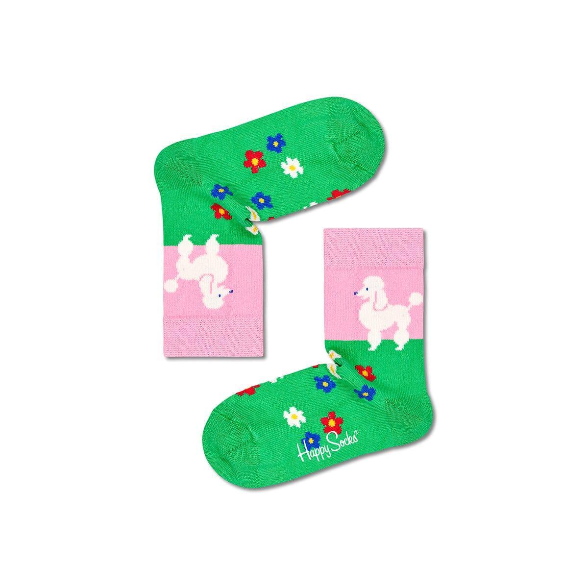 Happy Socks Kids Poodle & Flowers Sock 2-3Yrs-1954803037109358592