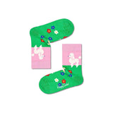 Happy Socks Kids Poodle & Flowers Sock 2-3Yrs - Front View