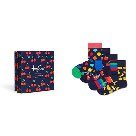 Happy Socks  Kids Sock  Cherry  Gift- 4-Pack Size 2-3Yrs-2006733447174950912
