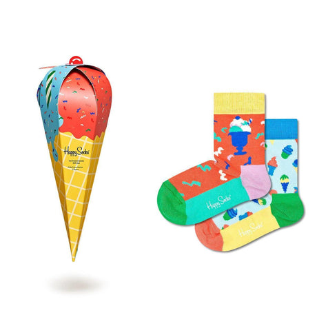 Happy Socks Kids Sock Ice Cream Gift - 2-Pack 0-12M-1954803038837411840
