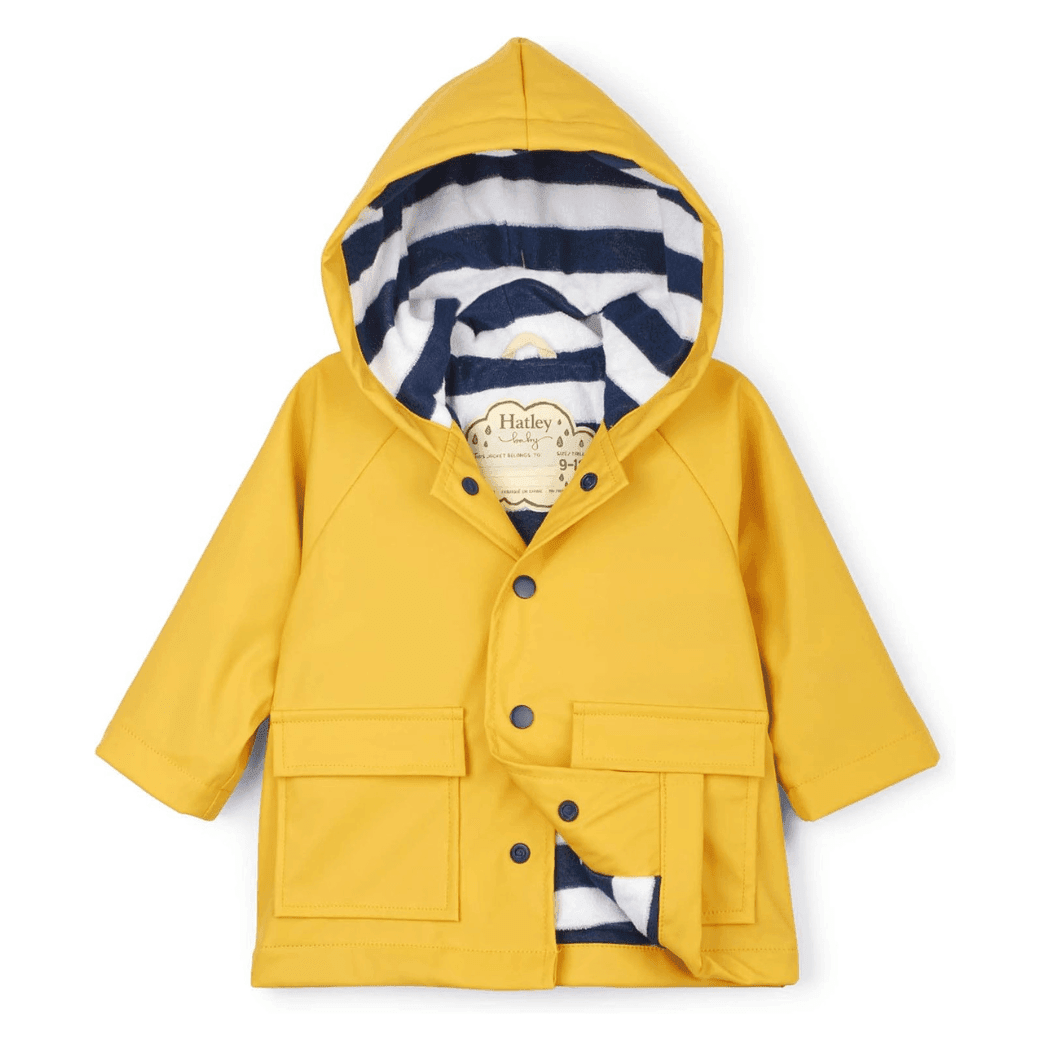 HATLEY Baby Raincoat | Yellow Size 9-12 Months-2006733330569105408