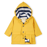 HATLEY Baby Raincoat | Yellow Size 9-12 Months - Top-Down View