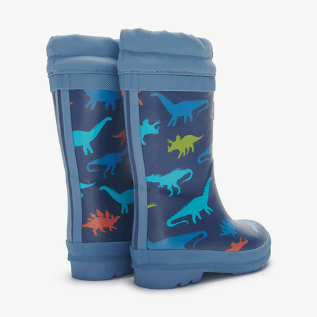 Hatley Dinosaur Silhouettes Sherpa Lined Kids Rain Boots Size 8-2006733338148212737