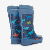 Hatley Rainy Rainbows Sherpa Lined Kids Rain Boots Size 8