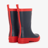 HATLEY Matte Kids Rain Boots | Navy & Red size 12-2006733331043061760