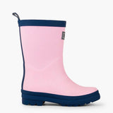 HATLEY Matte Kids Rain Boots | Pink & Navy size 5-2006733330728488960