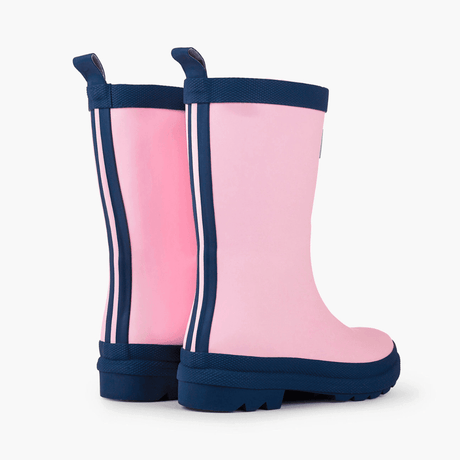 HATLEY Matte Kids Rain Boots | Pink & Navy size 5-2006733330728488961