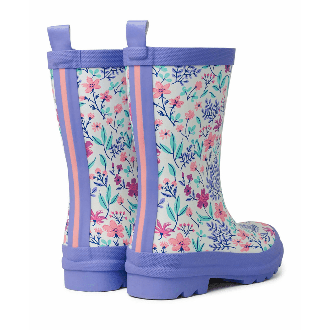 HATLEY Matte Kids Rain Boots | Wild Flowers size 4-1954803166767878146