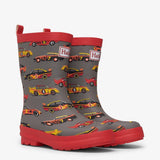 HATLEY Shiny Kids Rain Boots | Classic Race Cars size 4-2006733331219222528