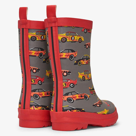 HATLEY Shiny Kids Rain Boots | Classic Race Cars size 6-2006733331366023168