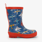 HATLEY Shiny Kids Rain Boots | Flying Aircrafts size 6-2006733332011945985