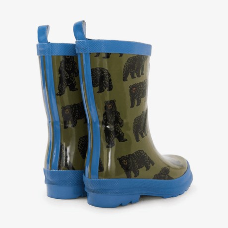 HATLEY Shiny Kids Rain Boots | Wild Bear size 8-1954803042805223424