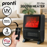 Pronti 2000W 3D Fire PTC Electric Portable Room Heater - Extra Image