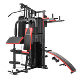 Powertrain Multi Station Home Gym with 165lb Weights and Dumbbells